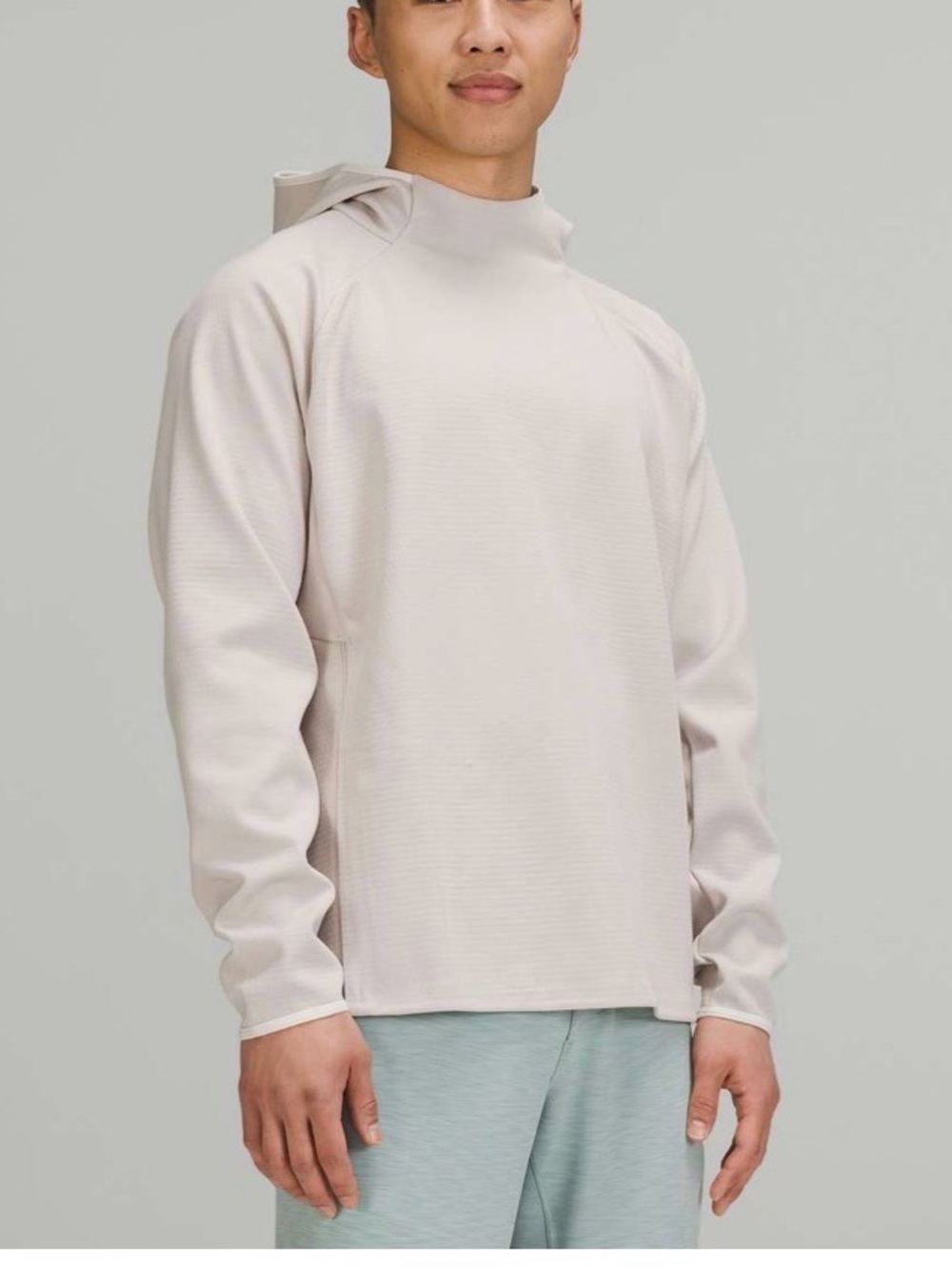 Lululemon Men’s GridLiner Fleece Hoodie Dove Grey Size Medium
